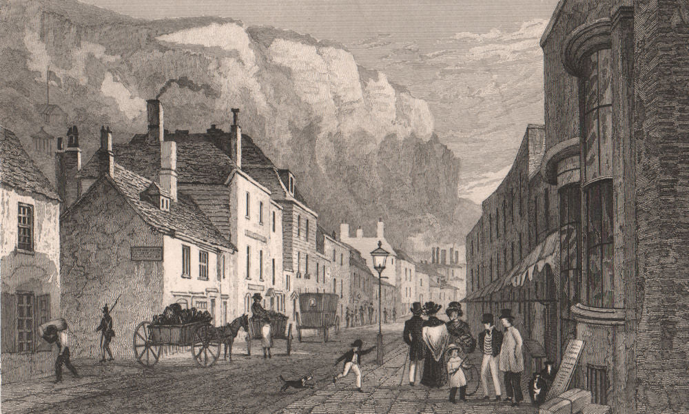 Snargate Street, Dover. Kent. SHEPHERD 1829 old antique vintage print picture